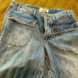 Free People loose fit jeans size 28.